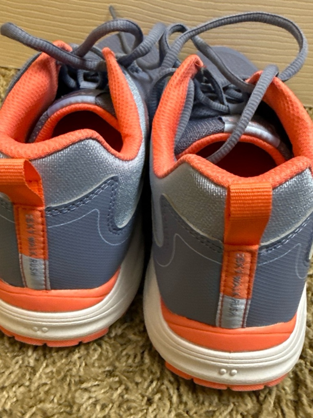 Ryka Women's Athletic Sneakers in Gray and Orange